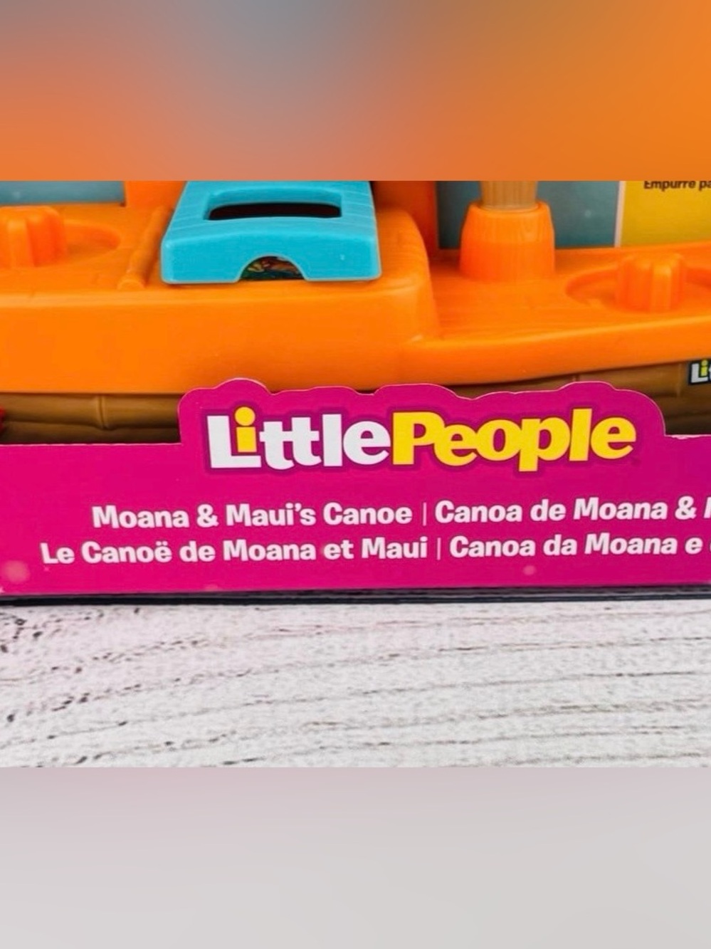 Fisher Price Little People Disney Moana & Mauis Canoe Playset - NEW - Picture 2 of 8